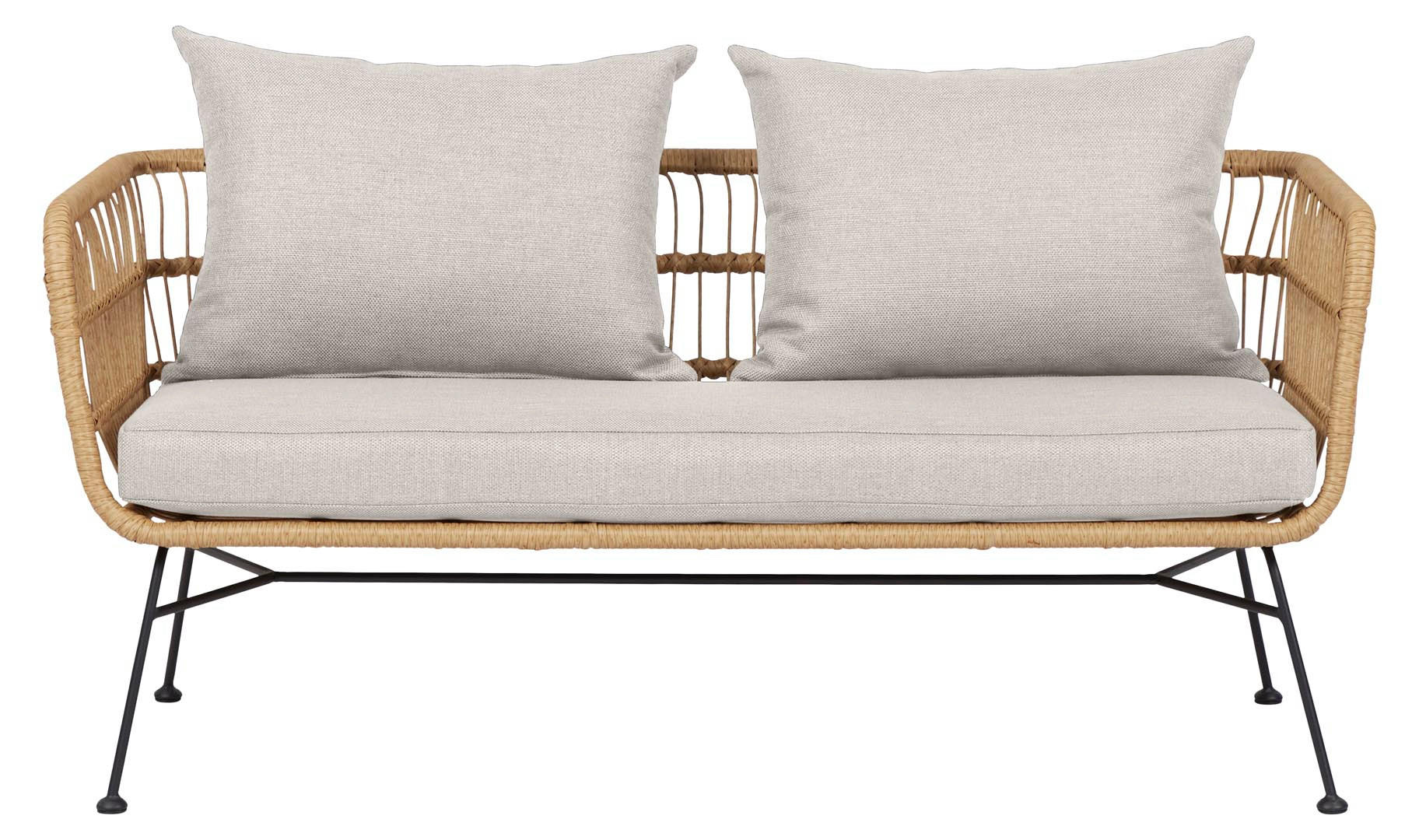 GARTENSOFA Beige - Beige, Holzwerkstoff (141/65/72cm) - ebuy24