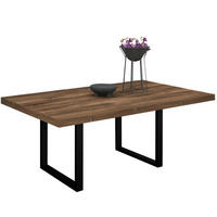 ESSTISCH Elgin 3 175x80x100 Metall+Holzwerkstoff Schwarz/Zinneiche - Mooreichefarben/Schwarz, Holzwerkstoff (175/100/80cm) - 58aufmkessel