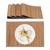4XTISCHSET - Hellbraun, Holz/Textil (30/45/0.3cm) - Relaxdays