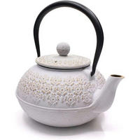 TEEKANNE Gusseisen 800 ml Weiß Sakura - Weiß, Metall (21/20cm)