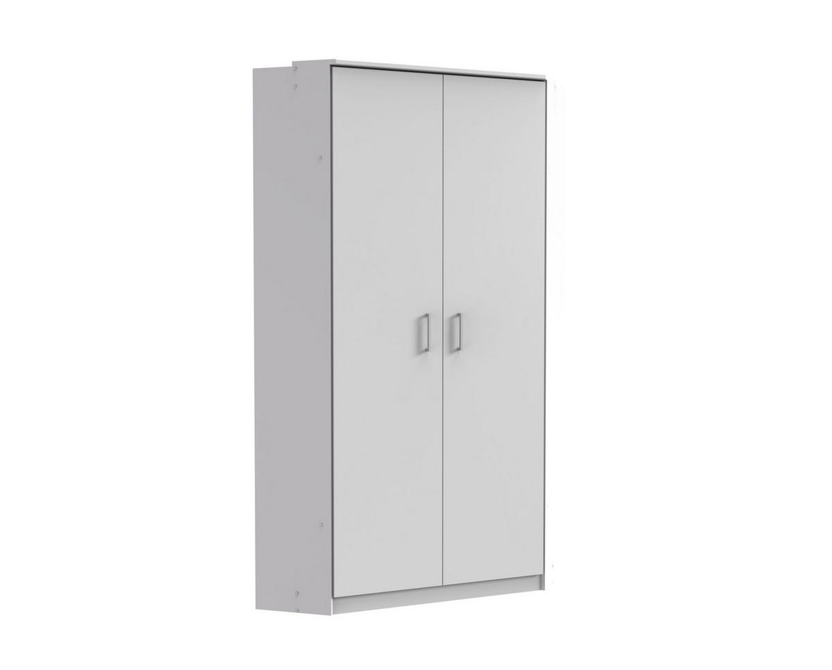 KLEIDERSCHRANK Click in Weiß - Eckkleiderschrank ohne Spiegel - Weiß, Holzwerkstoff (95/198/95cm)