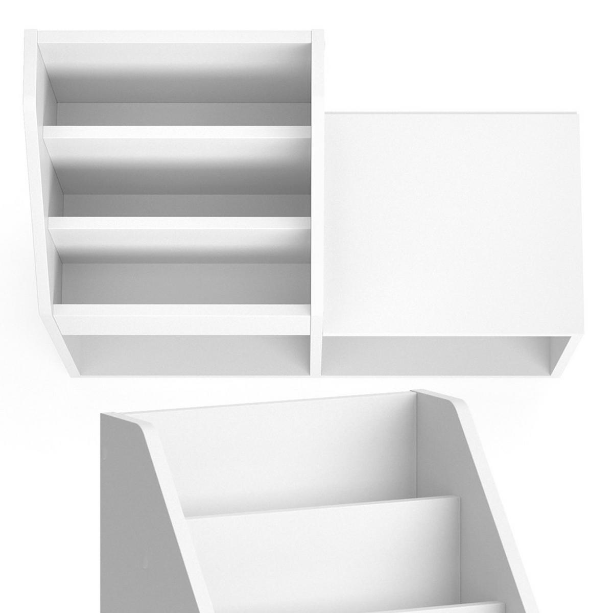BÜCHERREGAL Luigi Weiß 72 x 79 cm - Weiß, Holzwerkstoff (72/79/30.9cm) - Vicco