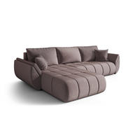 ECKSOFA Misato In Monolith - Flieder, Holzwerkstoff/Textil (175/280cm) - Fun Möbel