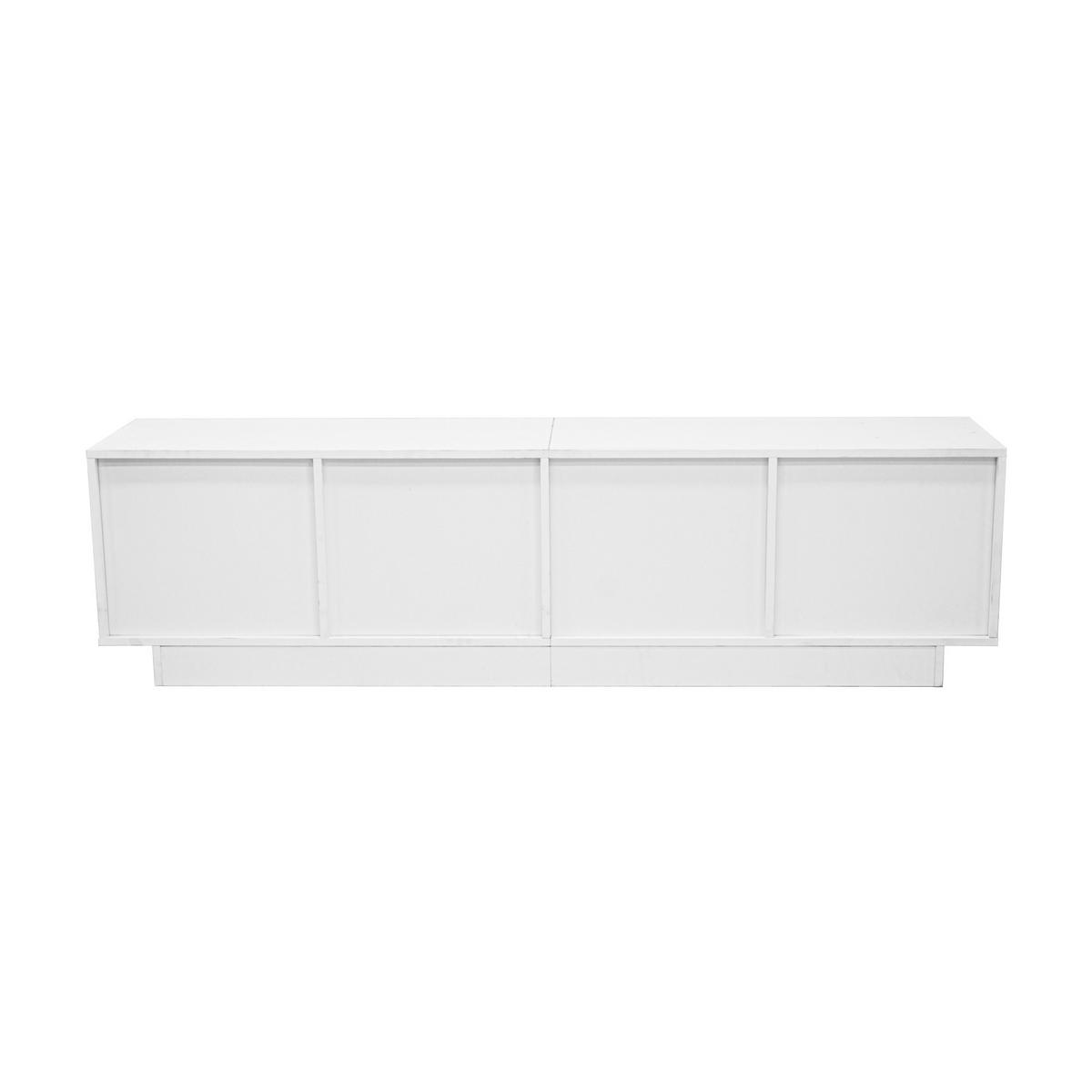 TV-ELEMENT 170/40/45 cm Weiß mit 4 Türen - Weiß, Holz (170/40/45cm) - Oxeza