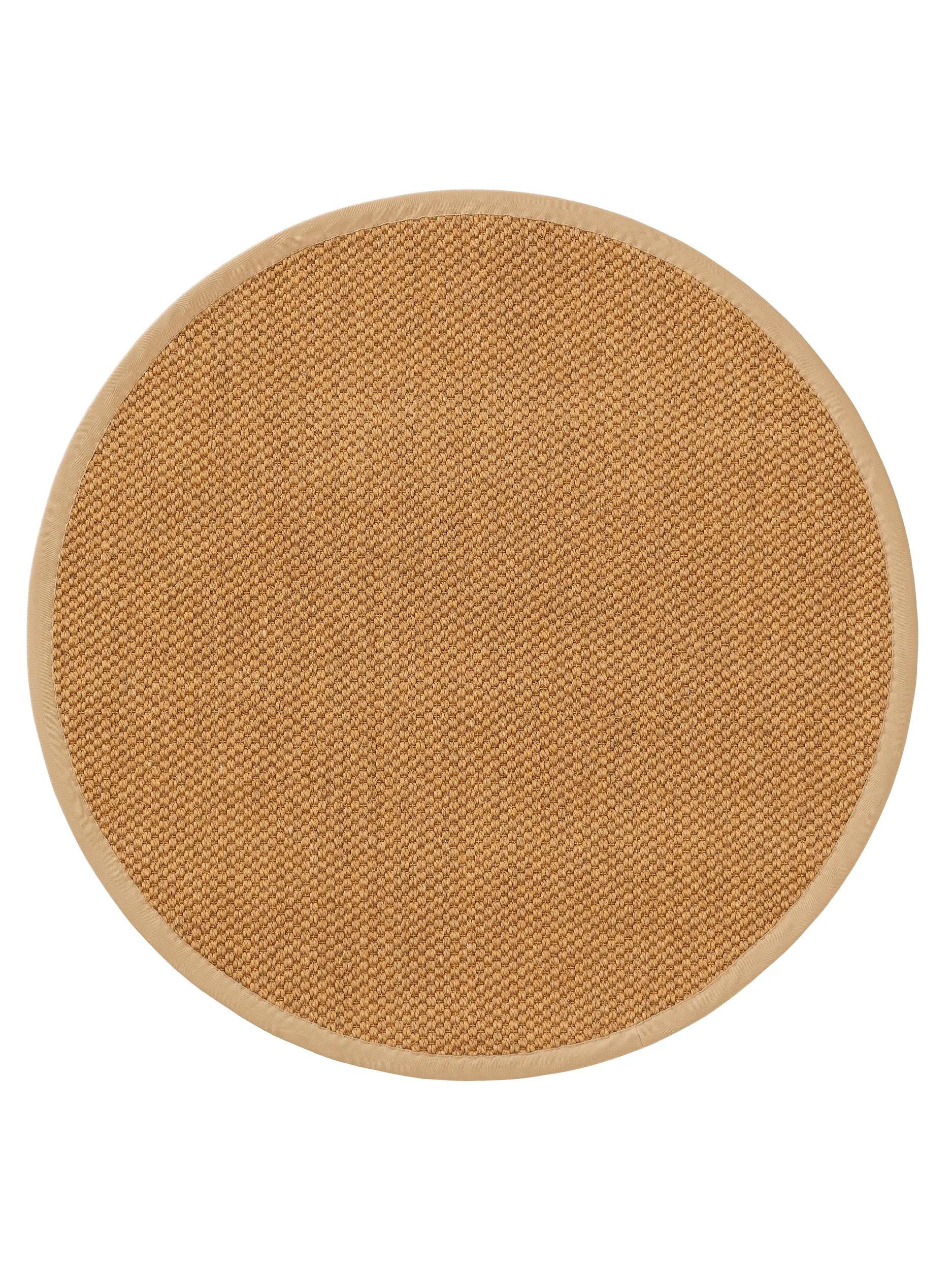 SISALTEPPICH Greta Beige ø 250 cm rund - Beige, Textil (250/250cm) - benuta Pure