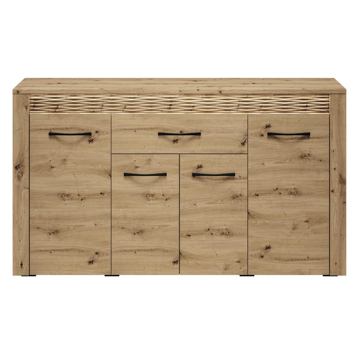 WOHNZIMMER-SET 3-TLG. Arta-131 - Braun, Holzwerkstoff (213/200/40cm) - Lomado