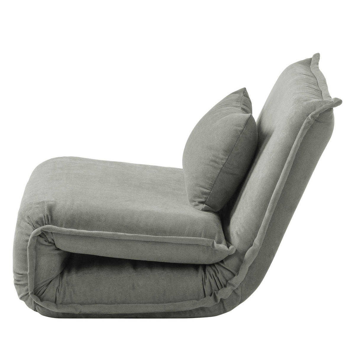 SCHLAFSESSEL - Schwarz/Grau, Textil/Metall (100/64/73cm) - home24