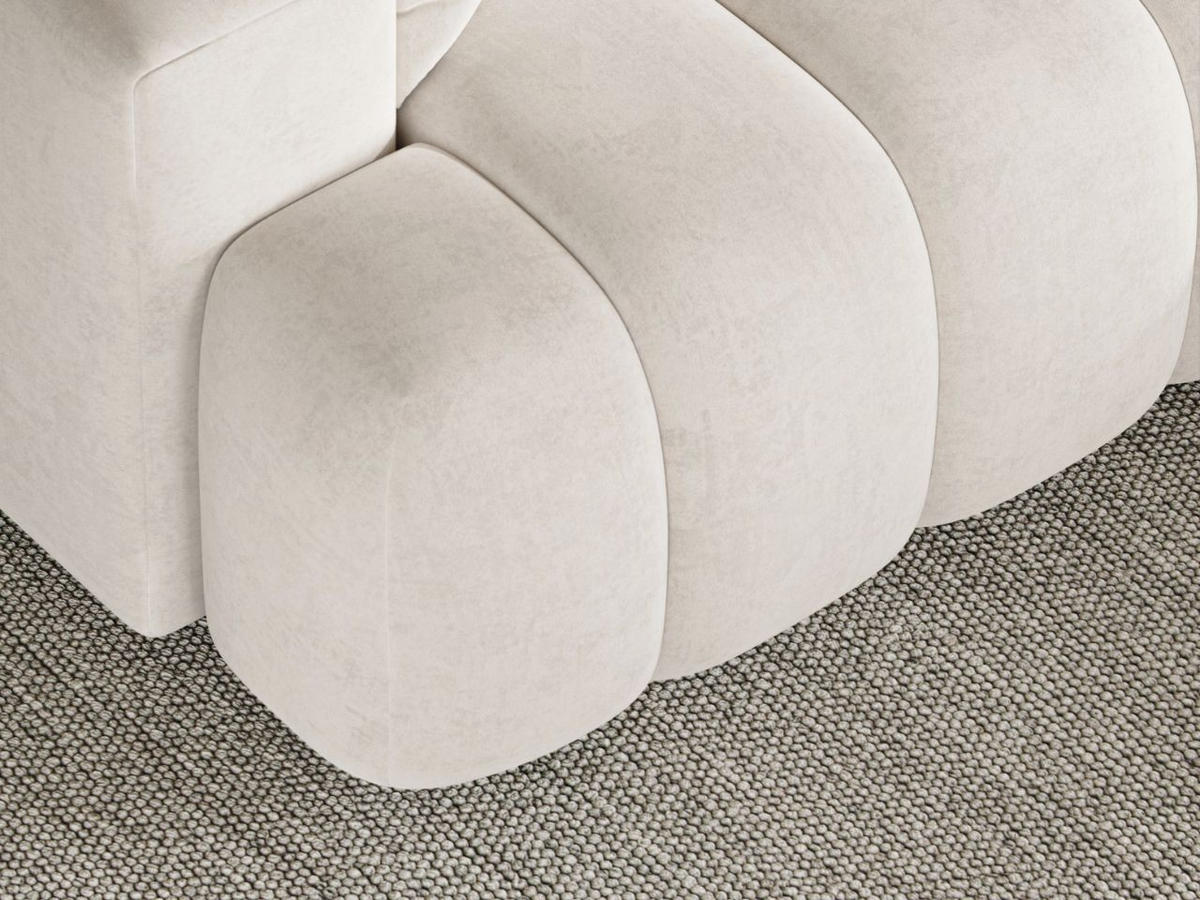 ECKSOFA Caleo Creme Rechts - Creme, Holz/Textil (270/170cm) - Graingold