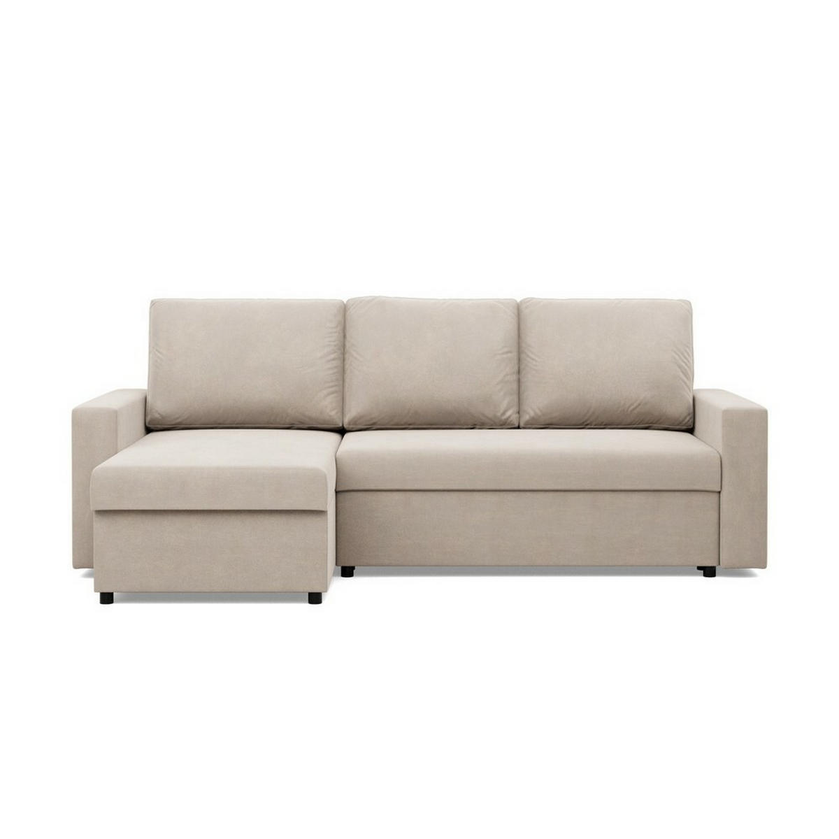 ECKSOFA Neo mit gerader Armlehnen beige - Beige, Textil (231/140cm) - SIMKAM Furniture