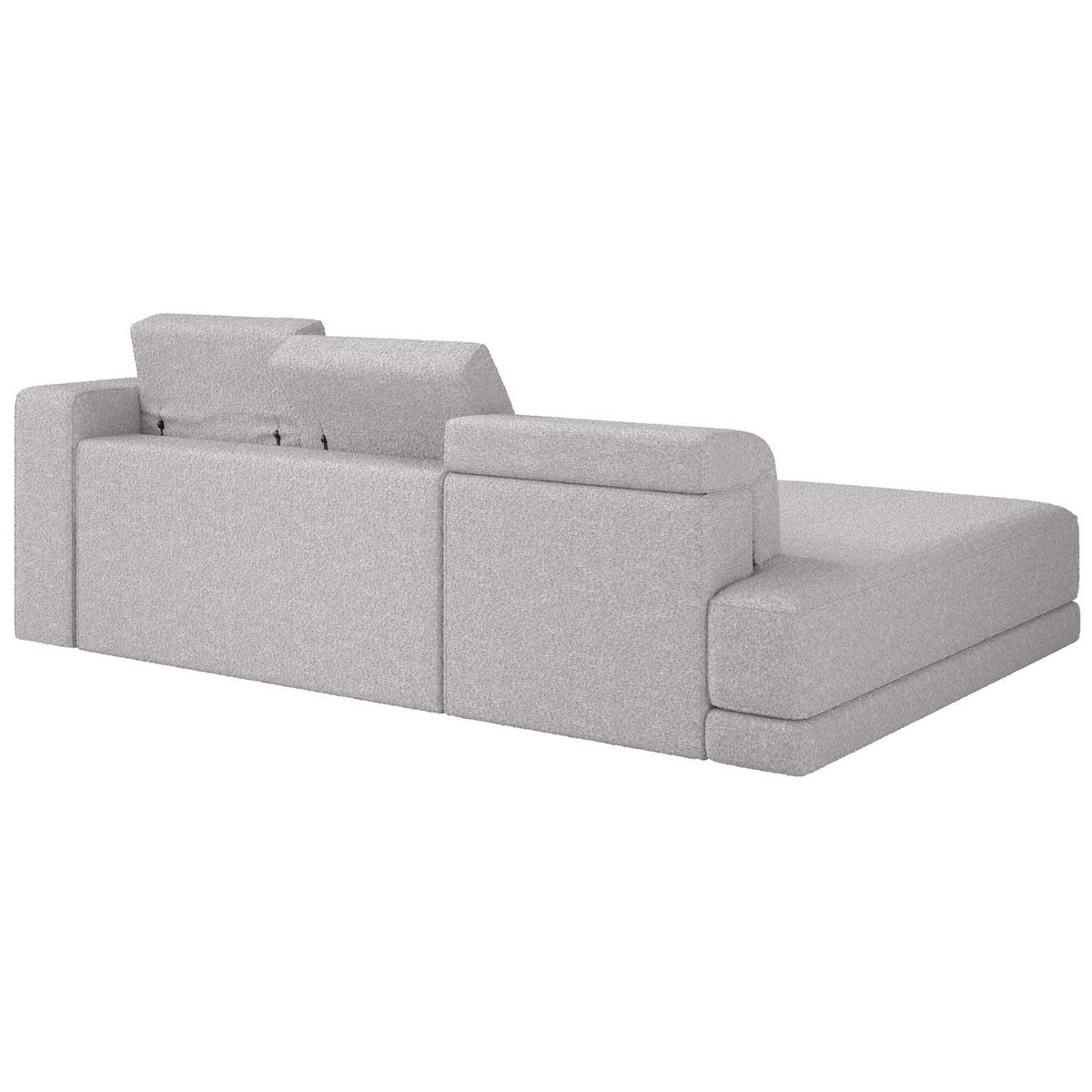 ECKSOFA Novals L-Form, 4-Sitzer, links 278 cm - Hellgrau/Schwarz, Holz/Kunststoff (278/168cm) - Selsey