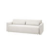 SCHLAFSOFA NEO Weiß Cord - Schwarz/Weiß, Kunststoff/Textil (233/75/108cm) - KAWOLA