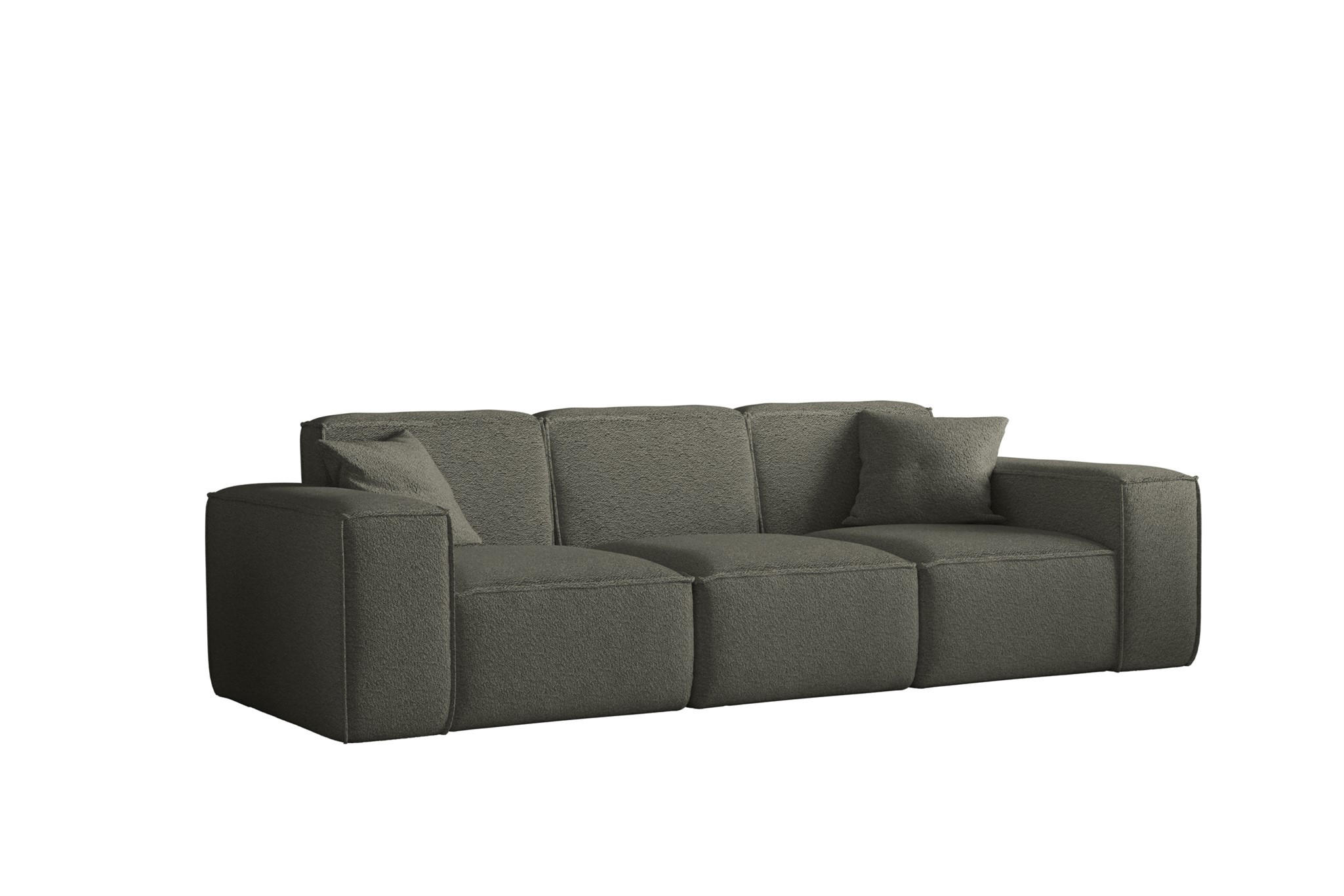 SOFA Celes Premium 3-sitzer Ascot Bukla - Jadegrün, Holzwerkstoff/Textil (225/73/88cm) - Fun Möbel