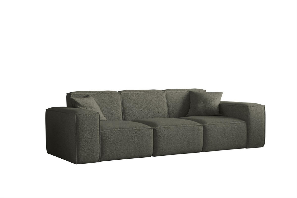 SOFA Celes Premium 3-sitzer Ascot Bukla - Jadegrün, Holzwerkstoff/Textil (225/73/88cm) - Fun Möbel