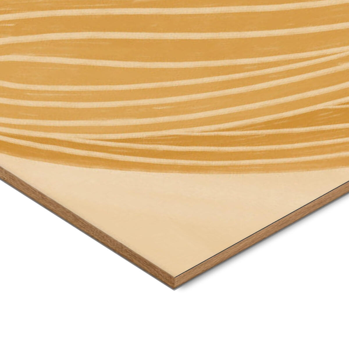POSTER mit Rahmen Bea Muller - The Woman With the Yellow Stripes - Eichefarben/Gelb, Holz/Papier (30/40cm) - Poster&Frame