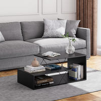 COUCHTISCH Nario Schwarz 100 x 50 cm - Schwarz, Holzwerkstoff (50/100/40.5cm) - Vicco