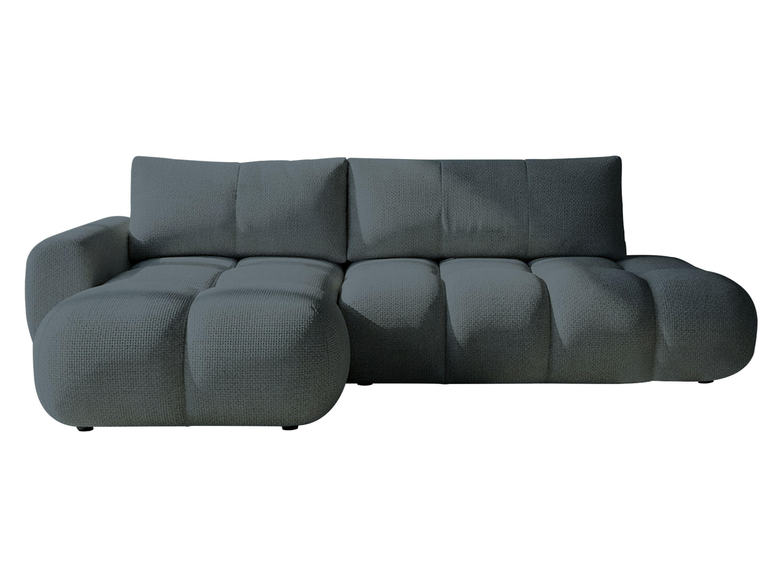 ECKSOFA Mitto O, Seite: Links - Blaugrau/Schwarz, Holz/Kunststoff (285/172cm) - MIRJAN24