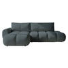 ECKSOFA Mitto O, Seite: Links - Blaugrau/Schwarz, Holz/Kunststoff (285/172cm) - MIRJAN24