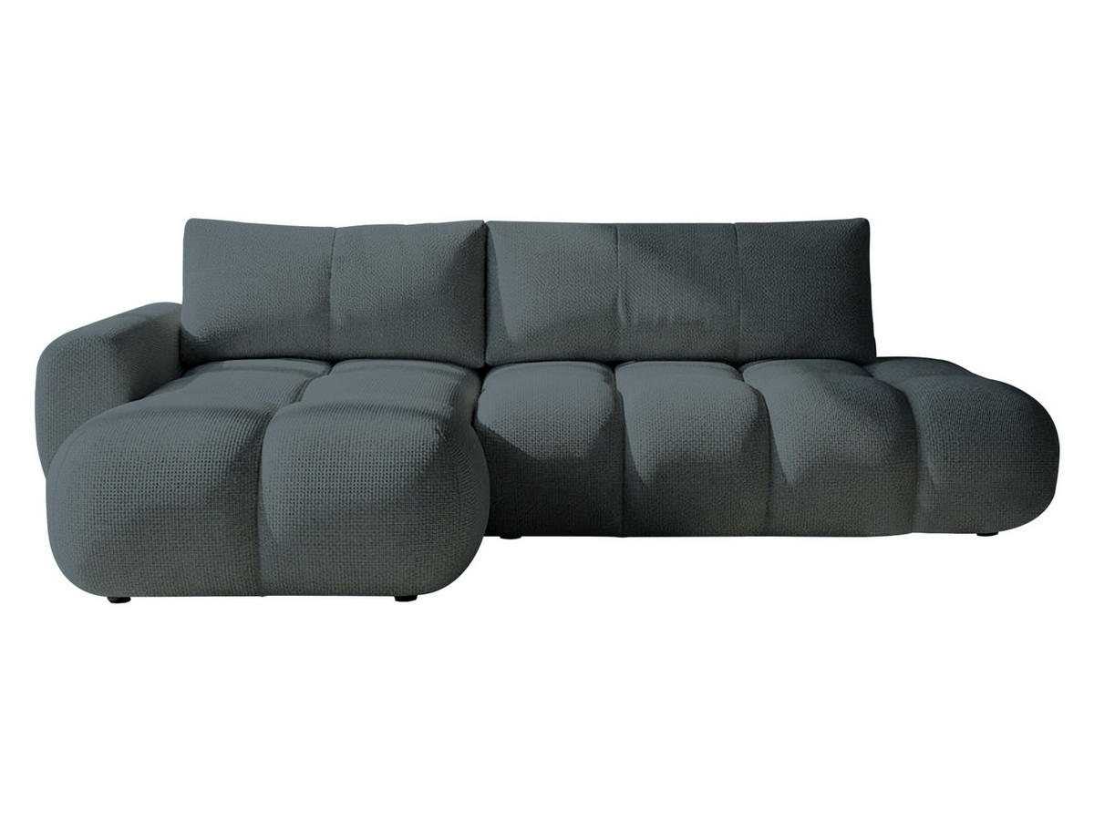 ECKSOFA Mitto O, Seite: Links - Blaugrau/Schwarz, Holz/Kunststoff (285/172cm) - MIRJAN24