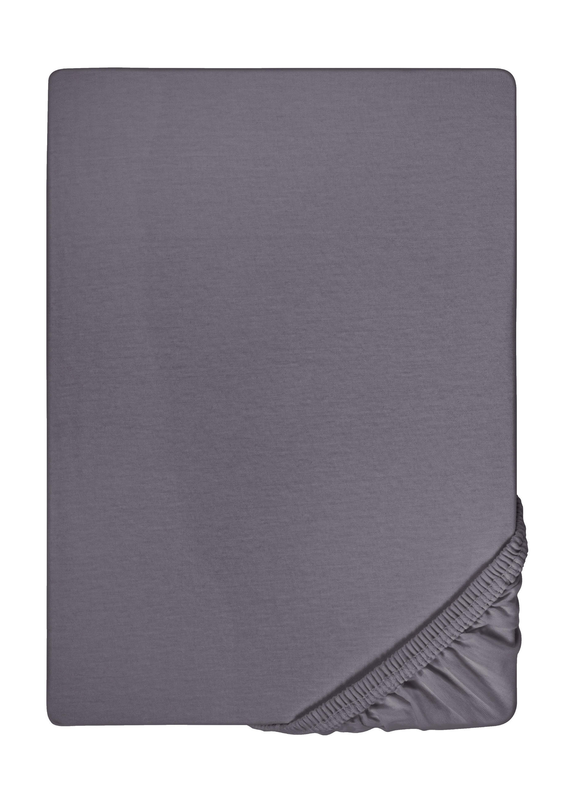 biberna Spannbetttuch Silber 200x200 cm