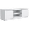 TV Schrank 120 cm Weiß 120x39x38,5 cm - Weiß, Holzwerkstoff (120/39/38.5cm) - Mobelsta
