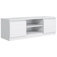 TV Schrank 120 cm Weiß 120x39x38,5 cm - Weiß, Holzwerkstoff (120/39/38.5cm) - Mobelsta
