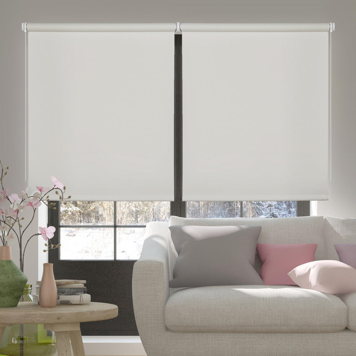 VERDUNKELUNGSROLLO Creme 200x250 cm - Beige, Kunststoff (200/250cm) - STORESDECO