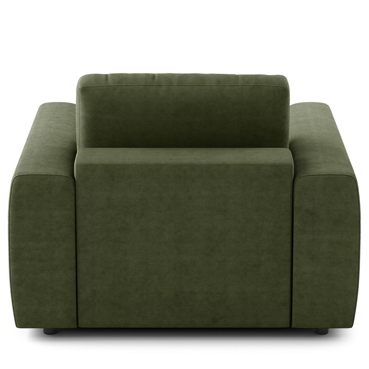 SESSEL - Schwarz/Grün, Kunststoff/Textil (116/80/117cm) - home24