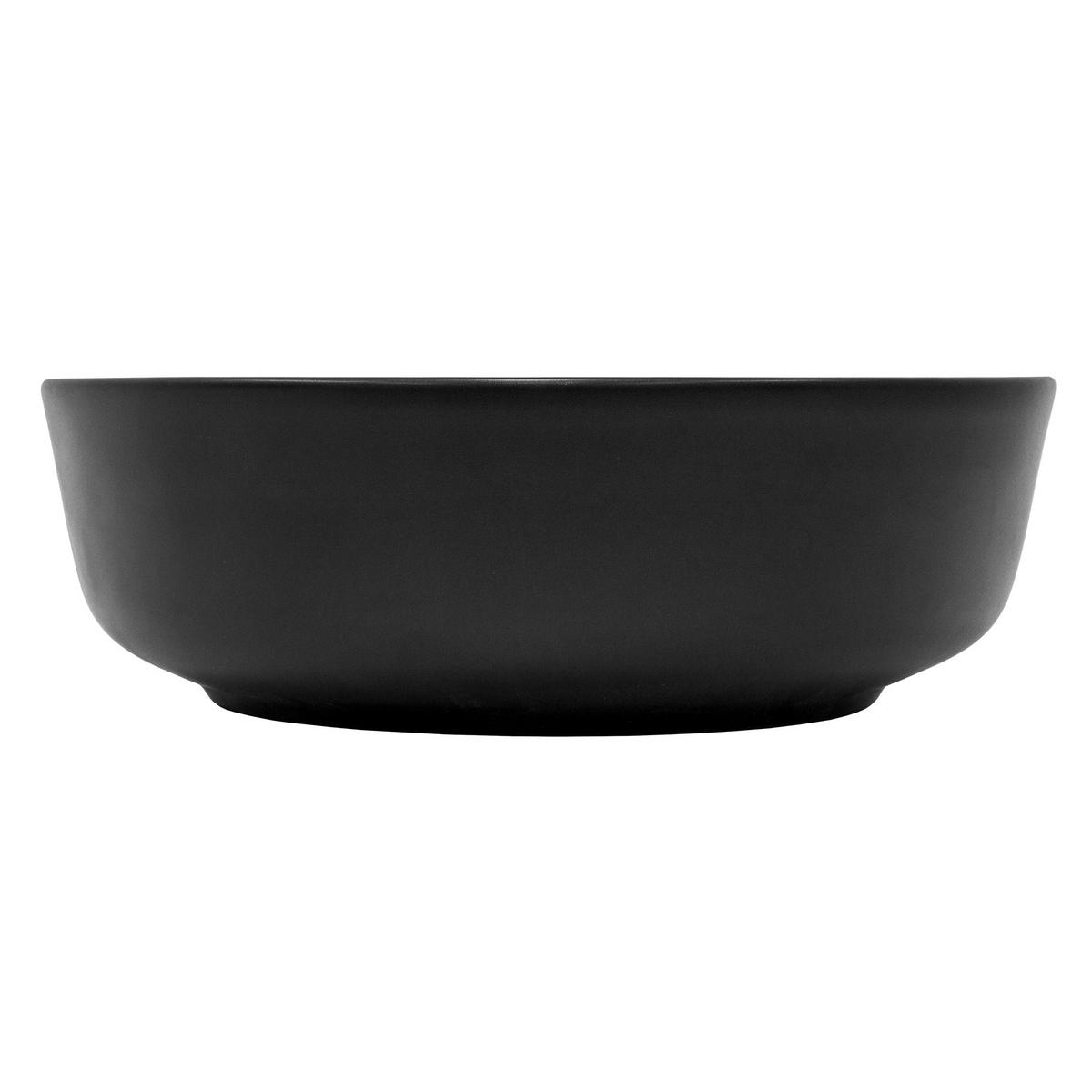 WASCHBECKEN - Schwarz, Keramik (41.5/13.5/41.5cm) - ML-DESIGN