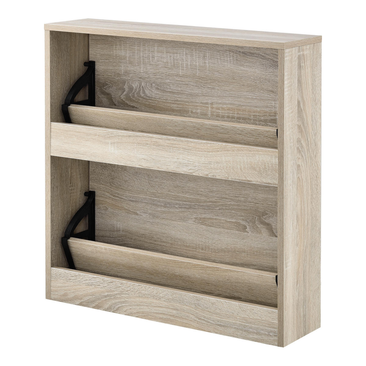 SCHUHKIPPER Lund - Sonoma Eiche, Holzwerkstoff (17/67/63cm) - [en.casa]