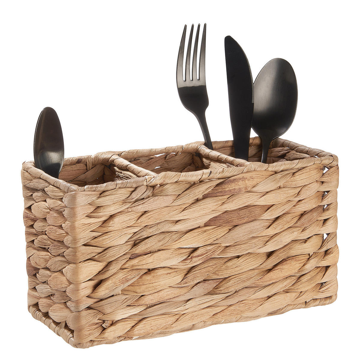 BESTECKKORB Rush Rope - Braun, Naturmaterialien (10/12/23cm) - Butlers