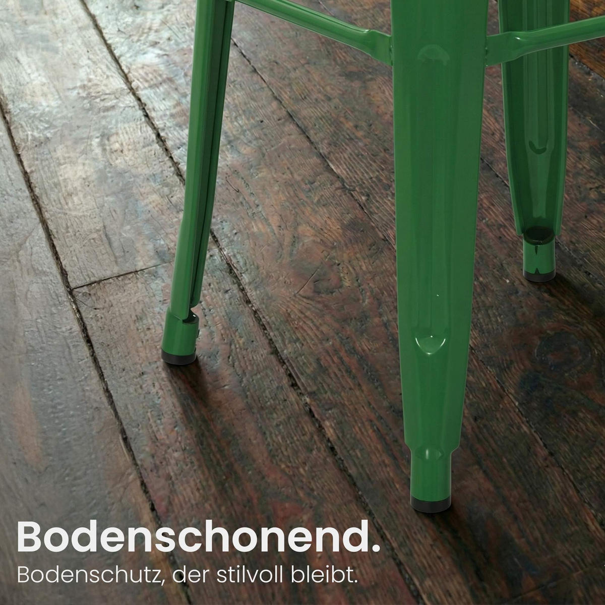 BARHOCKER 2er Set Metall Grün - Grün, Metall (44/96/43cm) - CLP