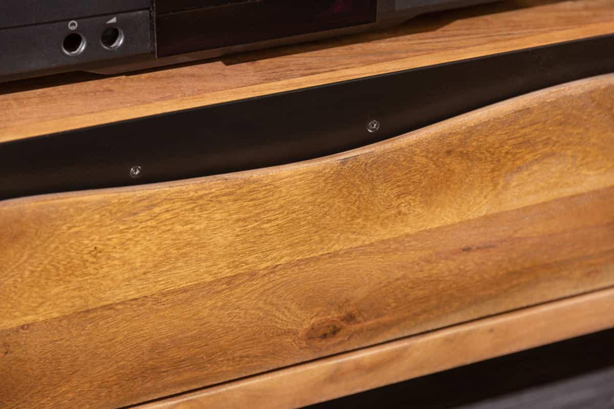 Thumbnail - riess-ambiente Tv-Lowboard, Braun, Schwarz, Holz, Holz, Metall, 160x50x41 cm, Wohnzimmer, Wohnwände, Lowboards, Lowboard...