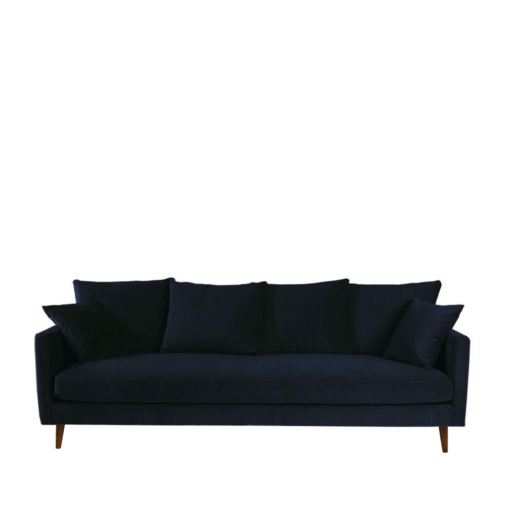 BETTSOFA - Navy blau - Dunkelblau, Textil (213/86/95cm) - Drawer