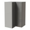 ECKHÄNGESCHRANK Essen W14/60 Grau Hochglanz / Grau Matt 60 / 60 / 96cm - Grau, Holz/Holzwerkstoff (60/96/60cm) - Feldmann-Wohnen