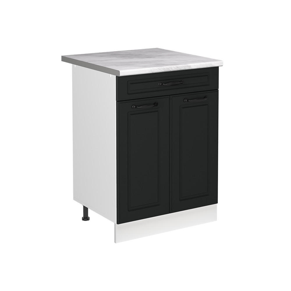 Vicco Spülenunterschrank Anthrazit, Weiß 60x81.6x60 cm