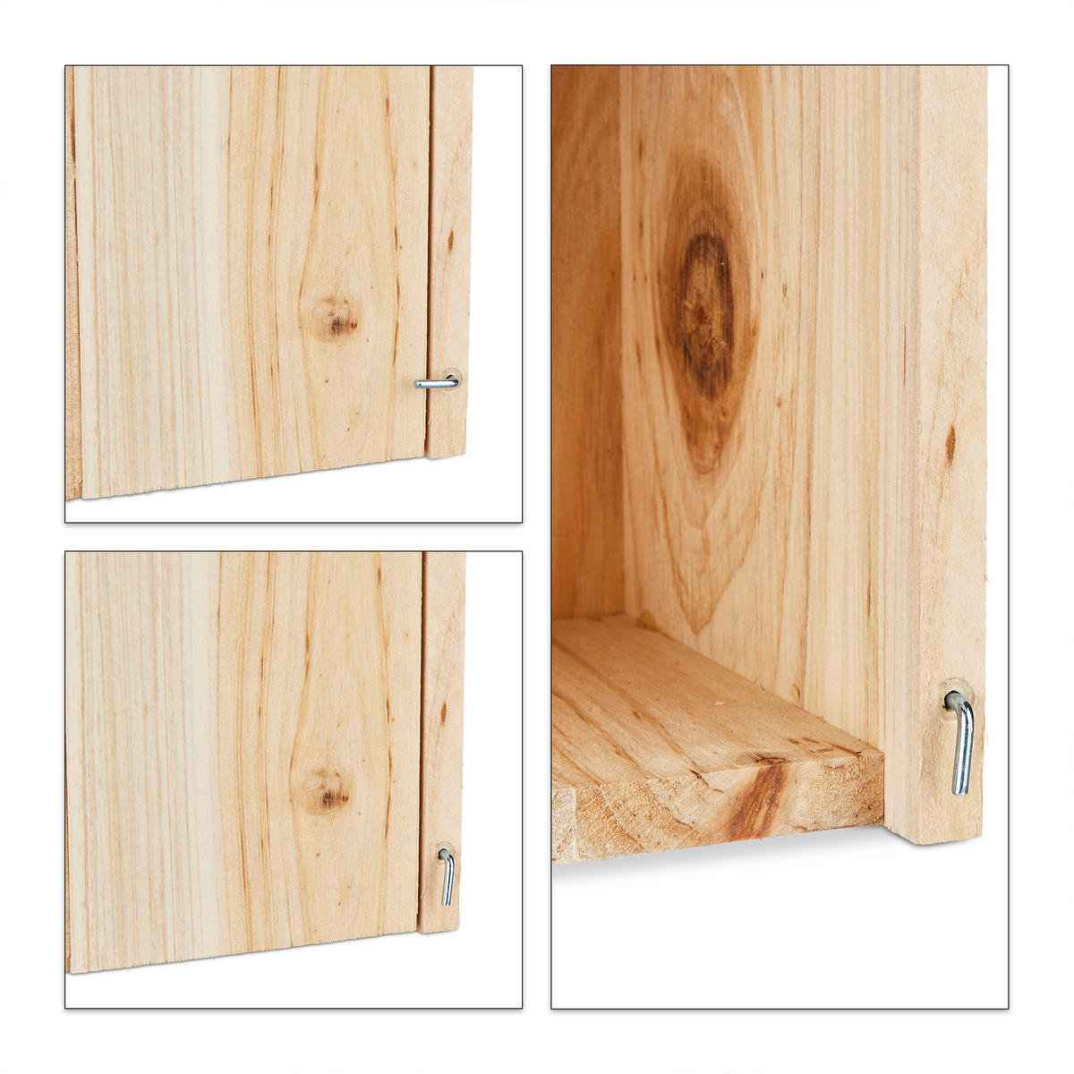 NISTKASTEN - Hellbraun, Holz (12/26/14.5cm) - Relaxdays