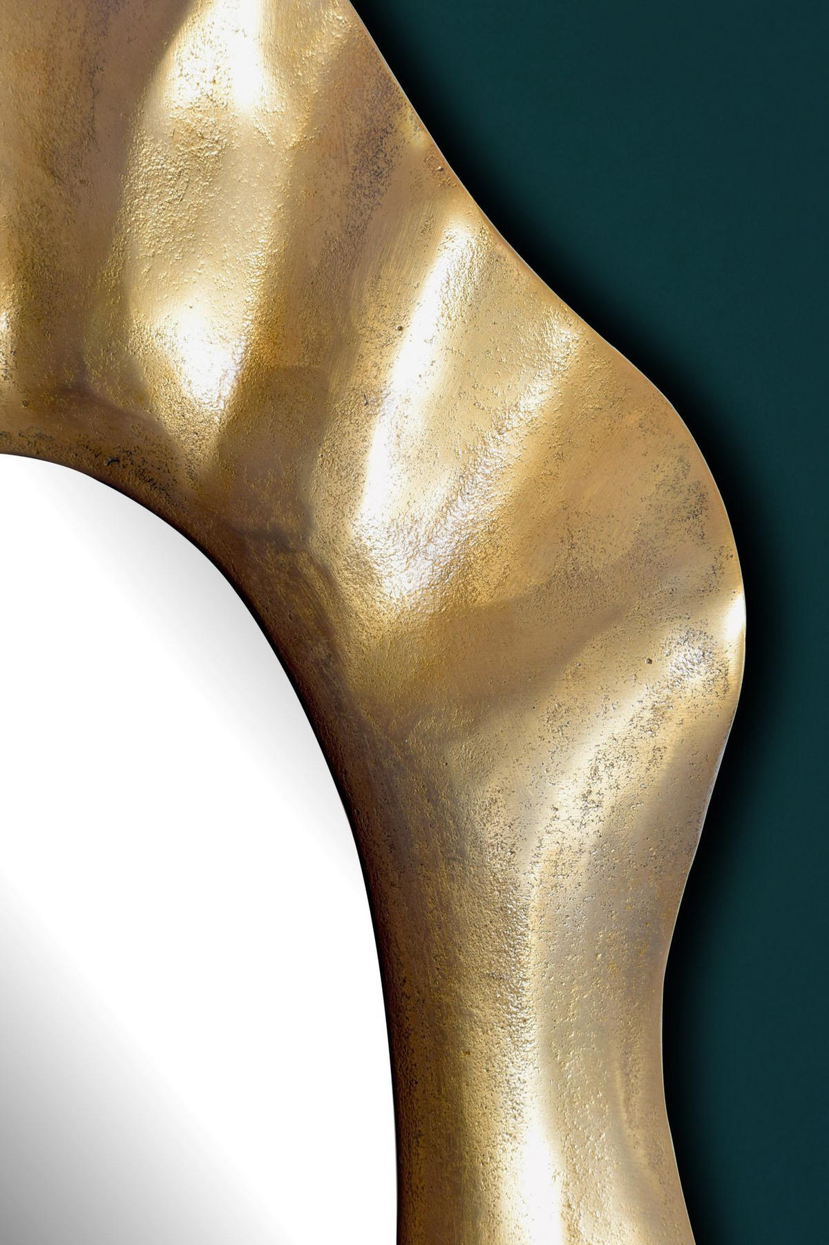 WANDSPIEGEL Asymmetrisch Metall Gold 60x90 cm Modern - Goldfarben, Glas (60/90/6cm) - KADIMA DESIGN