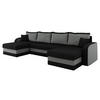 ECKSOFA Kris U Lux - Schwarz, Holz/Kunststoff (304/80/140cm) - MIRJAN24