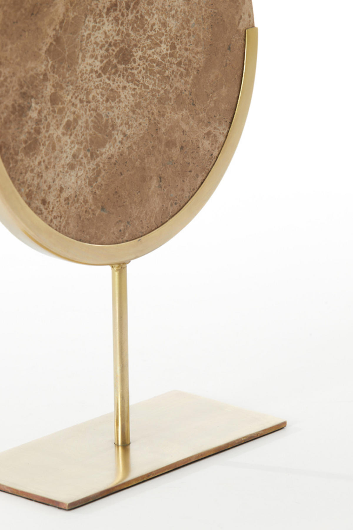 ORNAMENT Moreno Braun Ø25,5/38,5 cm - Hellbraun, Metall (10/38.5/25.5cm) - Light & Living