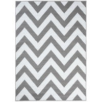 TEPPICH LUXURY Grau Geometrisch Streifen 300/400 cm - Grau, Textil (300/400cm) - Tapiso