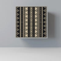 SIDEBOARD AZTEC, Grau, 57,5x42x57,5 cm, Ohne Füße - Multicolor/Grau, Holzwerkstoff (57.5/57.5/42cm) - SpaceRebels