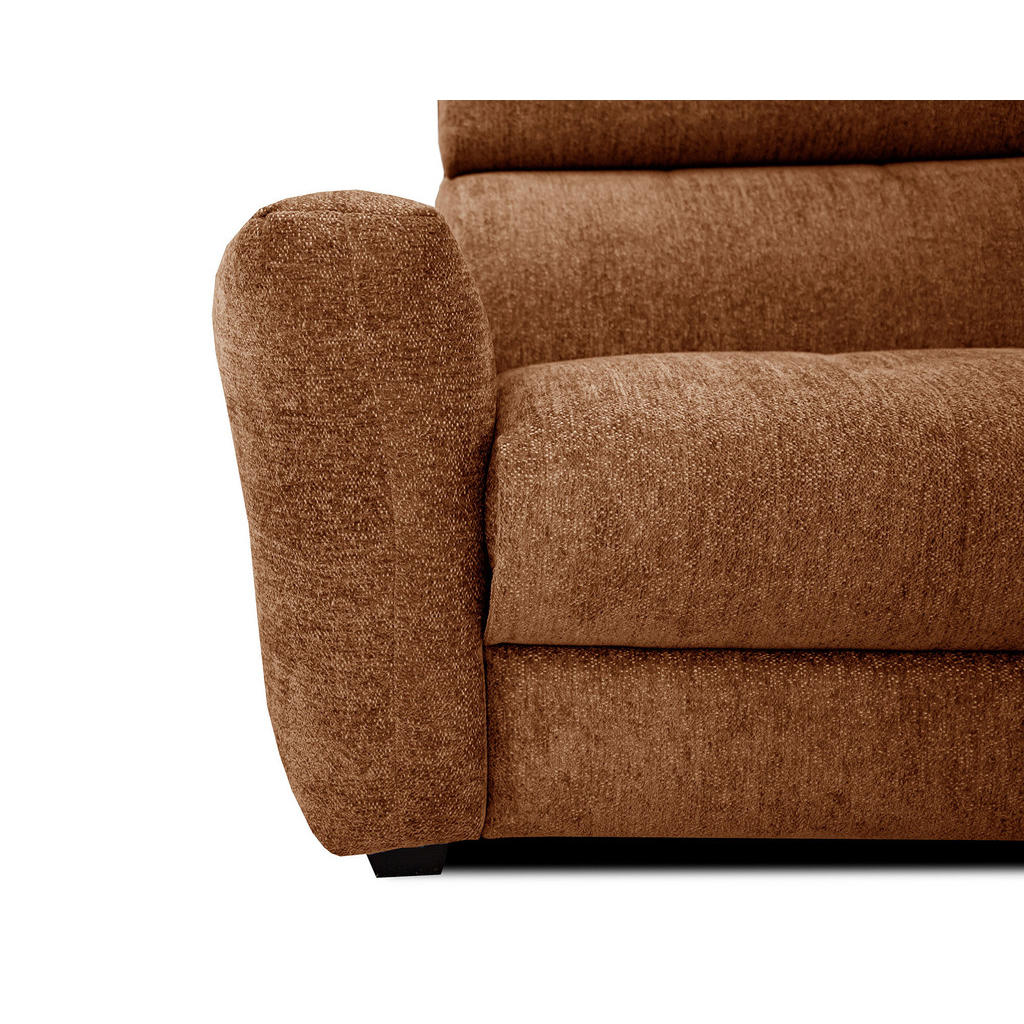 Thumbnail - Courtois Laville Sofa, Dunkelorange, Textil, Rechteckig, 204x79x106 cm, Wohnzimmer, Sofas & Couches, Sofas, Heimkino Sof...