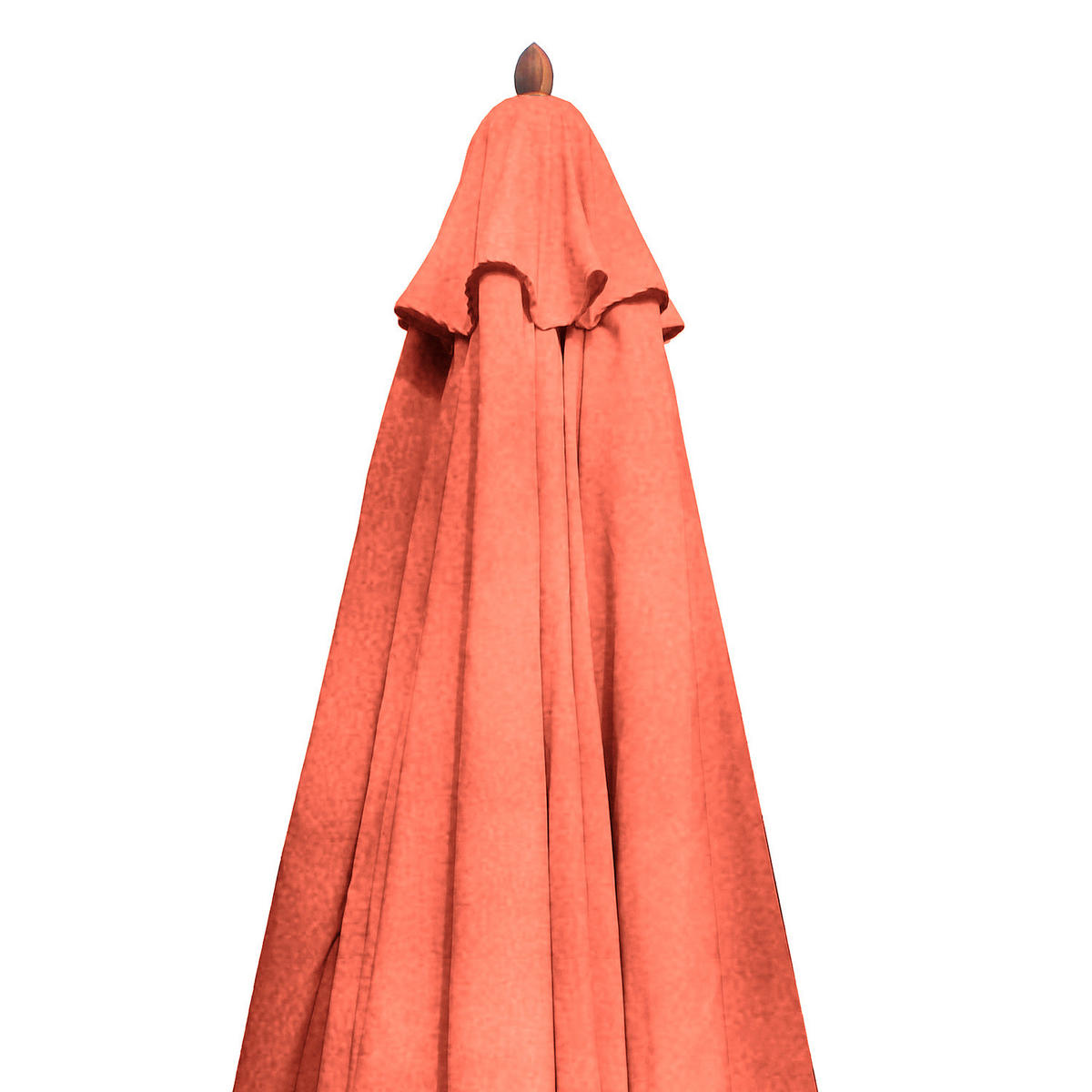 SONNENSCHIRM - Grau - Terracotta, Holz/Textil (200/200cm) - home24