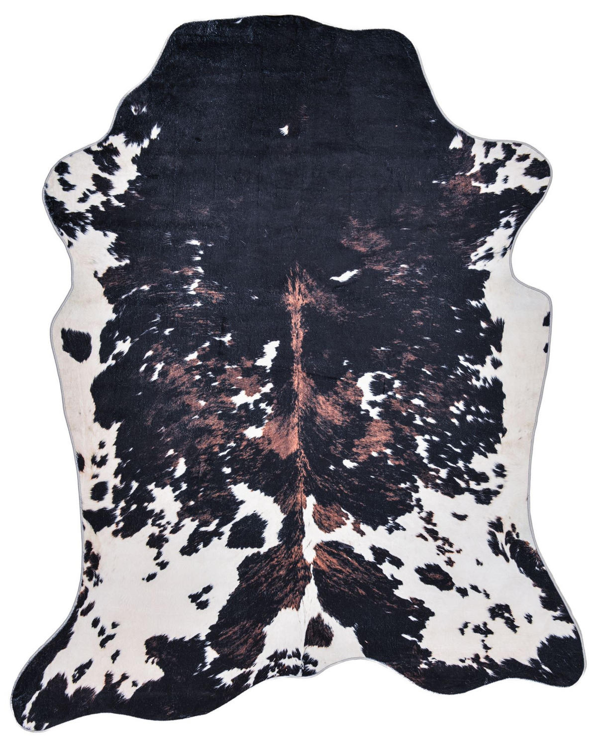KUNSTFELL-TEPPICH Emilia 70x90 cm - Schwarz, Textil (70/90cm) - Gino Falcone