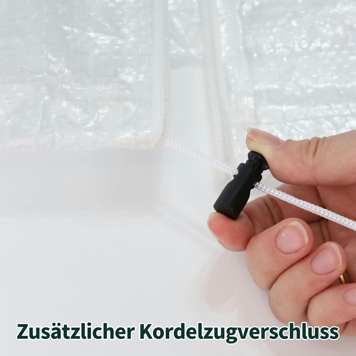 STRANDKORBHÜLLE Wasserdicht UV-beständig 135x105x175/140cm Transparent - Multicolor, Kunststoff (105/140/135cm)