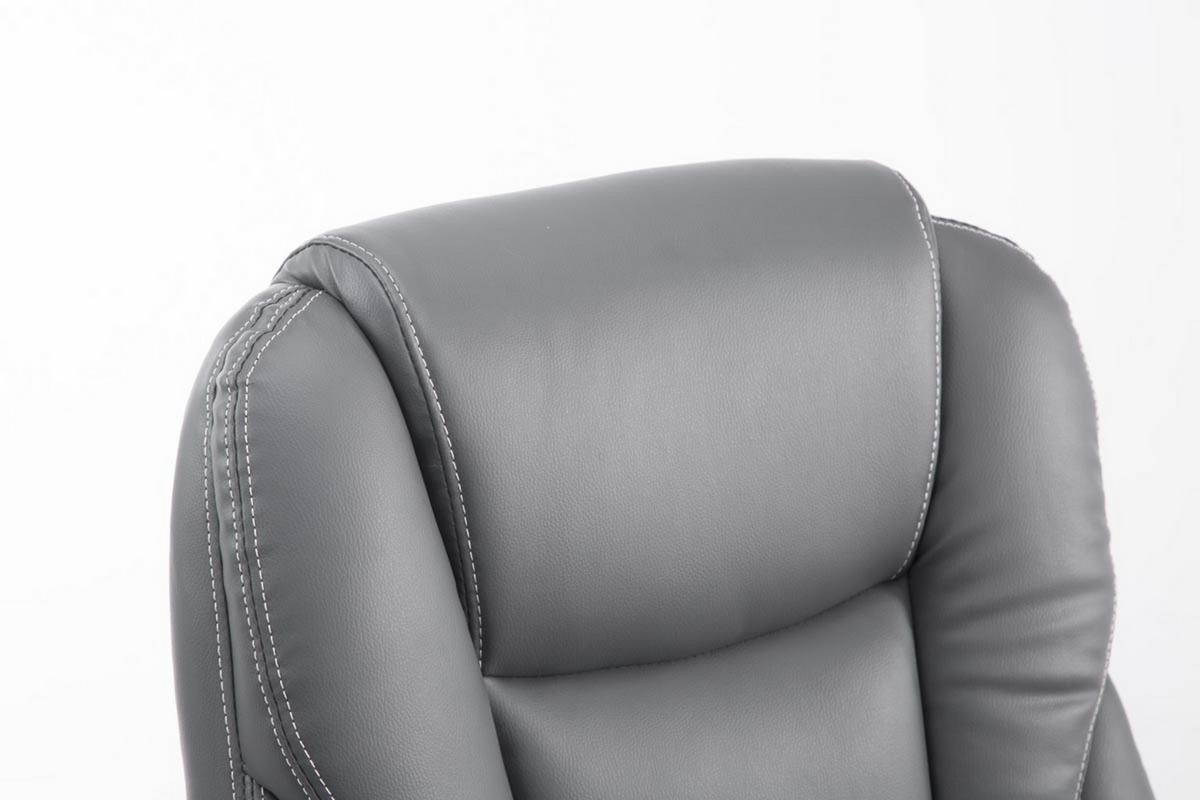 BÜROSTUHL Pacira, Kunstleder Grau - Grau, Textil/Metall (68/127/64cm) - TPFLiving