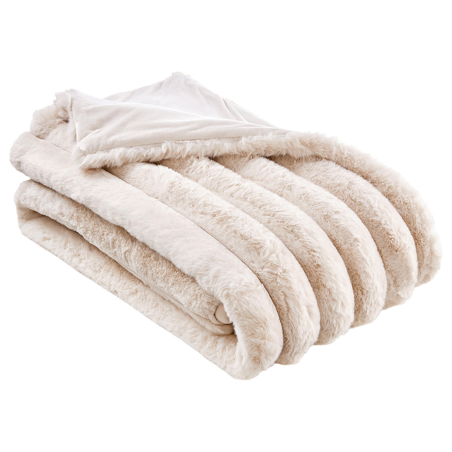 DECKE Royal Puffer - Beige, Kunststoff (150/200cm) - Butlers