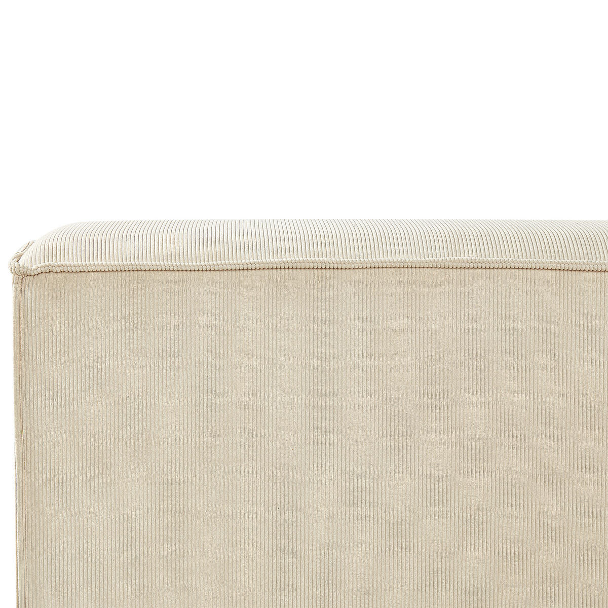VODNÍ POSTEL Manšestr 180/200 cm Béžová Linards - béžová, textil (180/200cm) - Beliani
