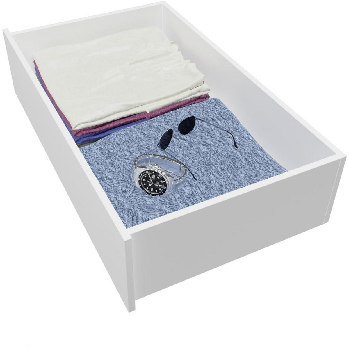 SCHWEBETÜRENSCHRANK Monica 200/215/61 3-türig weiß+schwarz mit Spiegel - Schwarz/Weiß, Holzwerkstoff (200/215/61cm) - Beautysofa