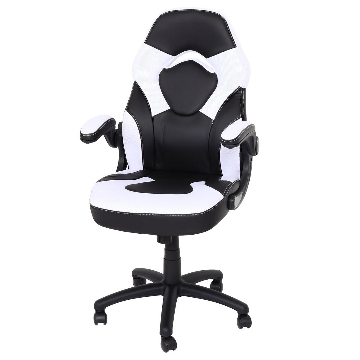 BÜROSTUHL Schwarz, Weiß - Schwarz/Weiß, Textil (62/116/57cm) - MCW